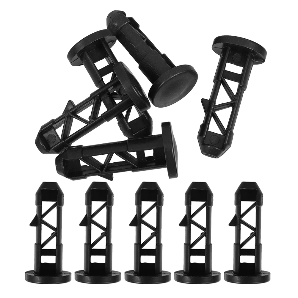 

Zerodeko 10Pcs Plastic Trash Can Plug Replacement for 240L Bin Lid Hinge Pins Outdoor Waste Bin Connectors No Tools Needed