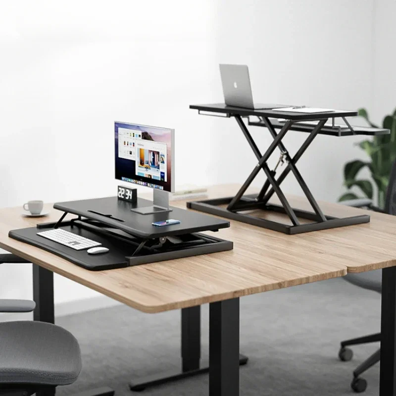 Standing Computer Rack Desktop Lifting Bracket Office Desktop Computer Desk Lifting Workbench Wooden Elevated Rack