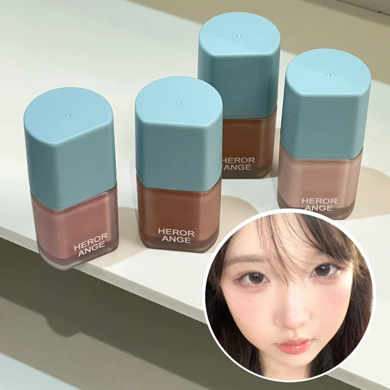 Herorange Silky Liquid Blush Lightweight Matte Easy Blend No Caking Colorfast Daily Date Photoshoot Gift view 3