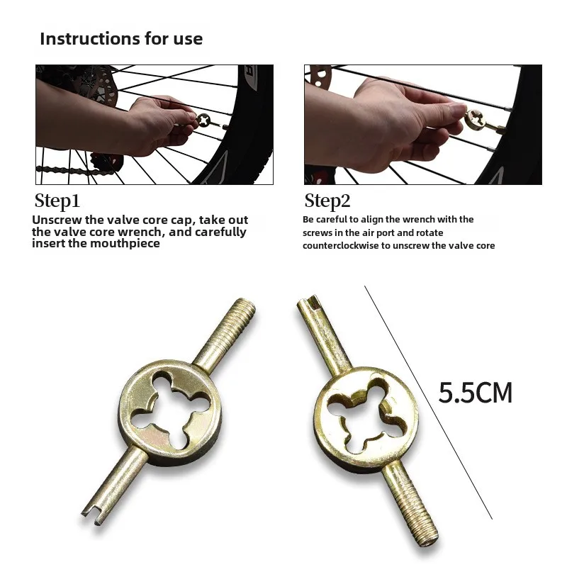 Motorcycle Car Electric Vehicle Valve Core Wrench Bicycle Tire Valve Key Switch