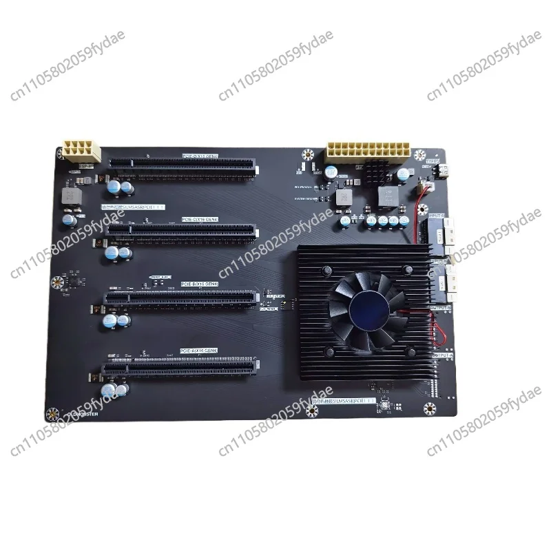 Expansion Baseplate Four Card GPU Dual Card Slot Spacing PEX88080/PEX88096 Core