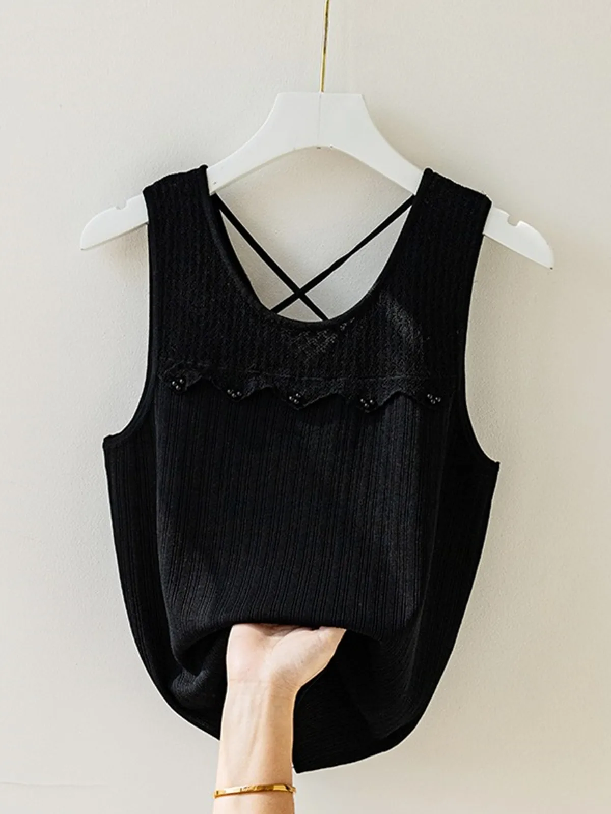 حجم كبير المرأة الحرير الجليد حزام سترة مثير الصليب بال الدانتيل أعلى Svel قاعدة irt الكورية Sle فضفاضة تناسب ارتداء اليومي