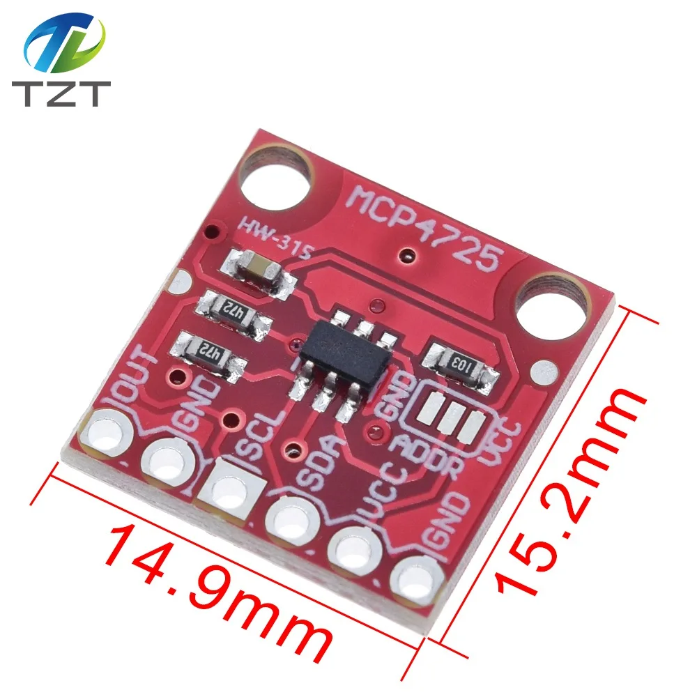 DIYTZT MCP4725 I2C DAC Breakout Development Board 12Bit Resolution top