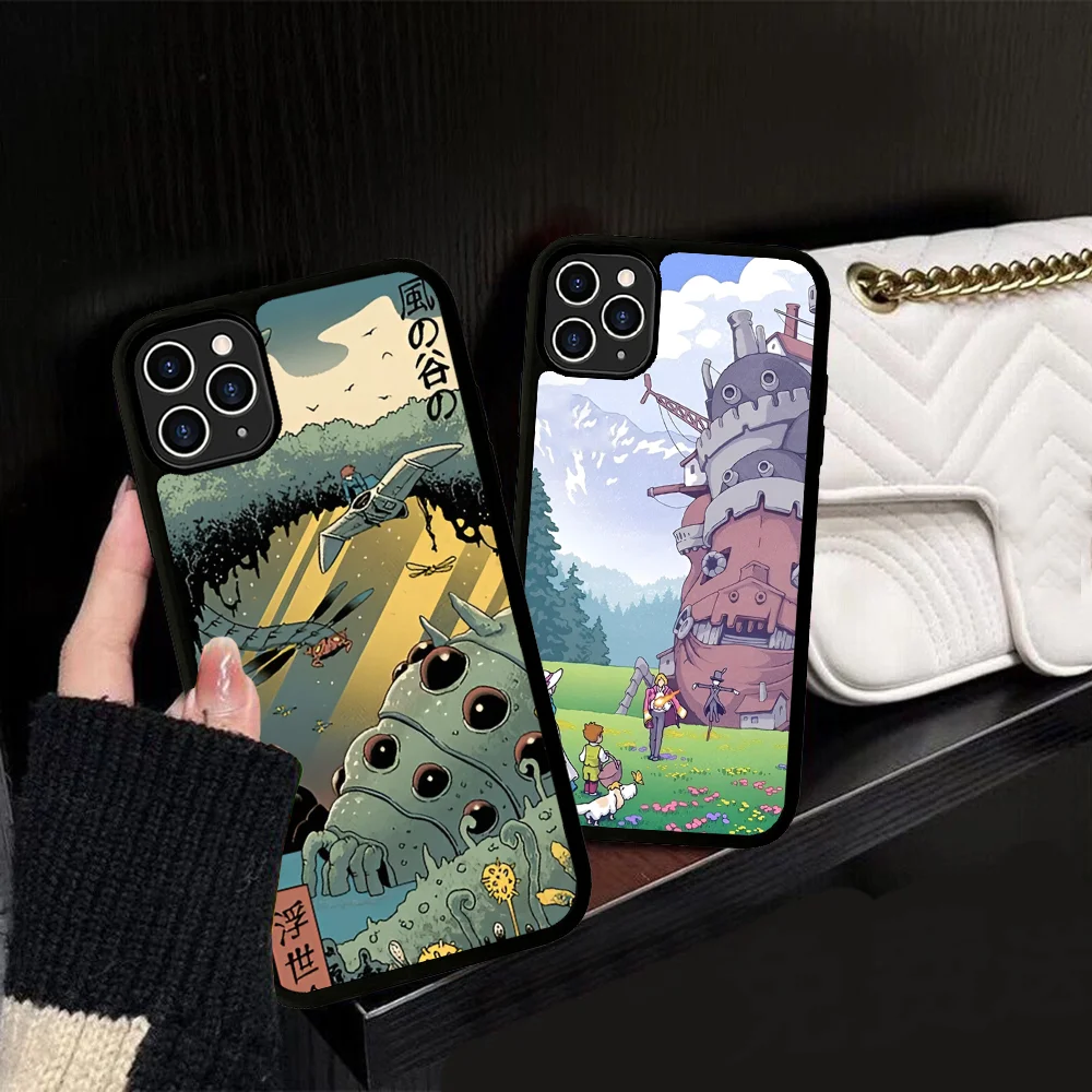 Classic Anime Ukiyo-e Phone Case Silicone PC+TPU For For IPhone 11 12 13 14 15 16 Plus Pro Max Cover