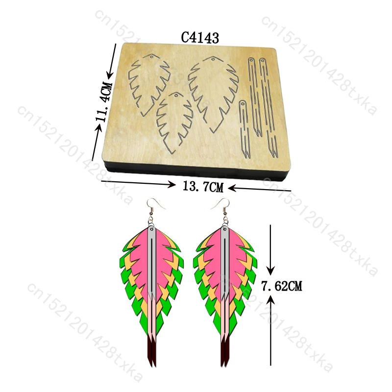 

Новые серьги Деревянные штампы для вырезания Скрапбукинг C4143 Несколько стилей