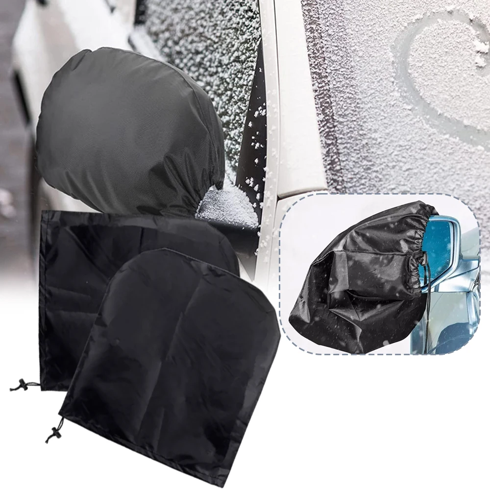 2pcs Car Rearview Mirror Covers Universal Protective Cover Mirror Protective Frost Guard Snow rain Covers Exterior Mirror Covers