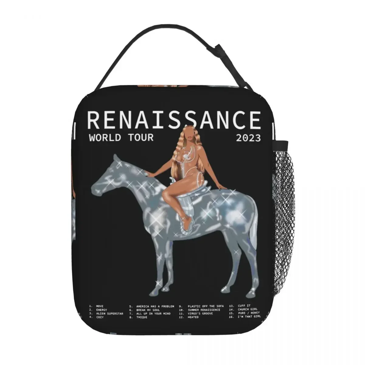 

Beyonce Renaissance Tour Merch Insulated Lunch Bag For Work Storage Food Boxes Reusable Thermal Cooler Bento Box