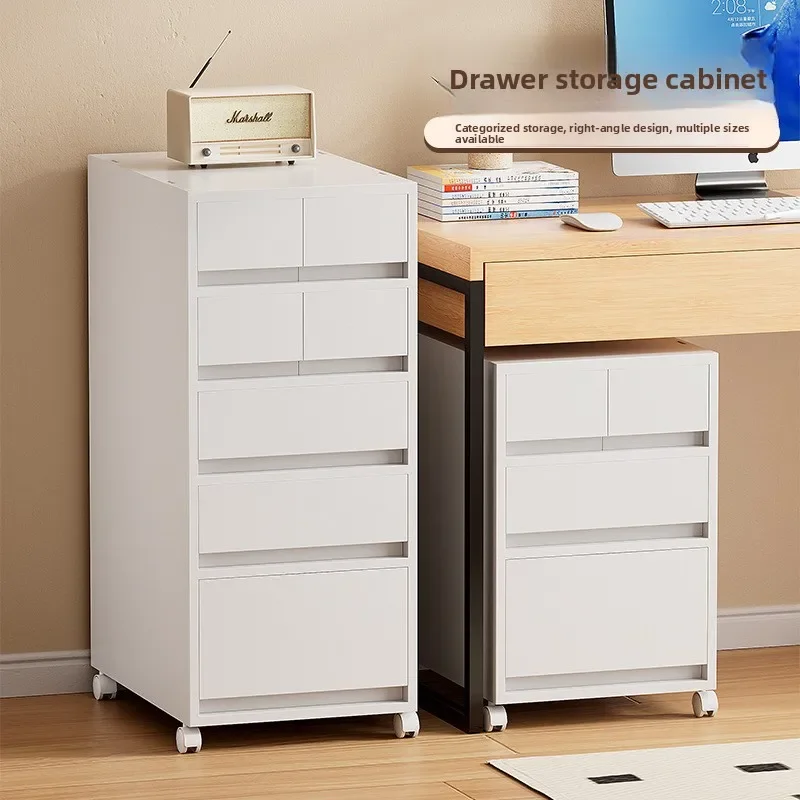 Living Room Office File Drawer Filing Cabinet Mueble Oficina Storage Cabinet Movable Storage Cabinet Wheels Dustproof Multi Tier