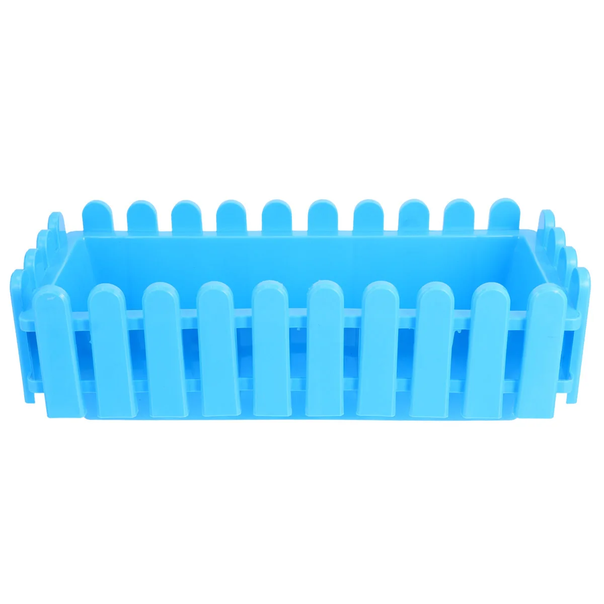 Modern Rectangular Flower Pot Plastic Fence Planter for Gardens Restaurants Guesthouses Greenery Display Outdoor Indoor Use