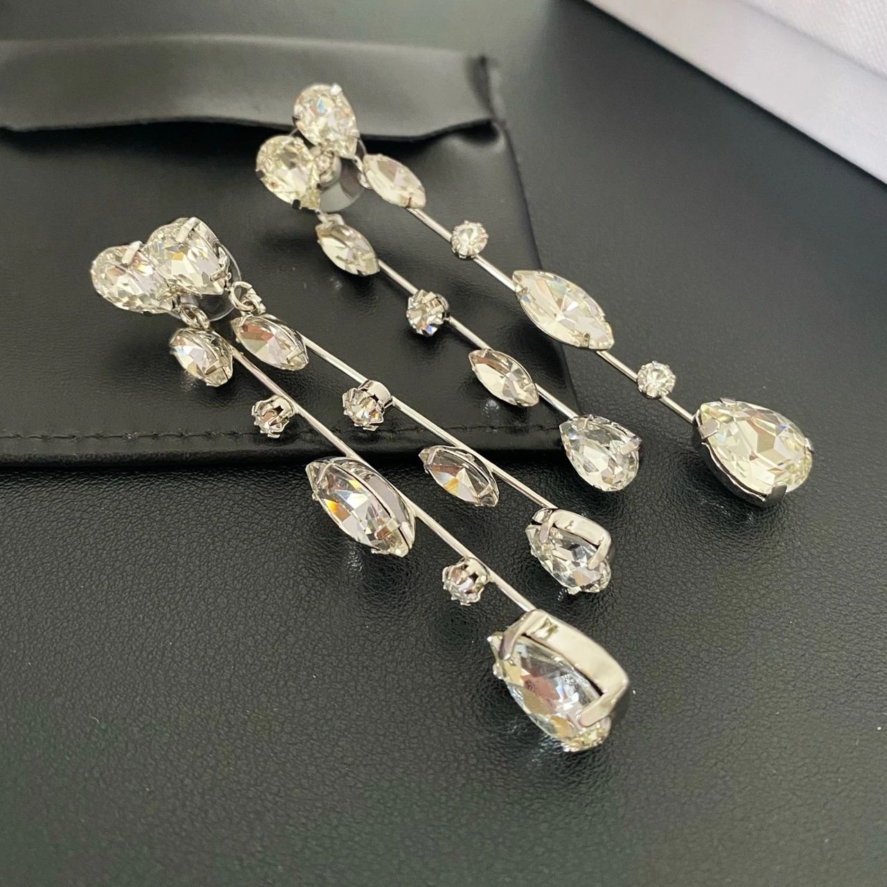 New Jewelry & Accessories romantic Style Meteor-Shaped Crystal Tassel  Earrings For Women's Parties & Gifts