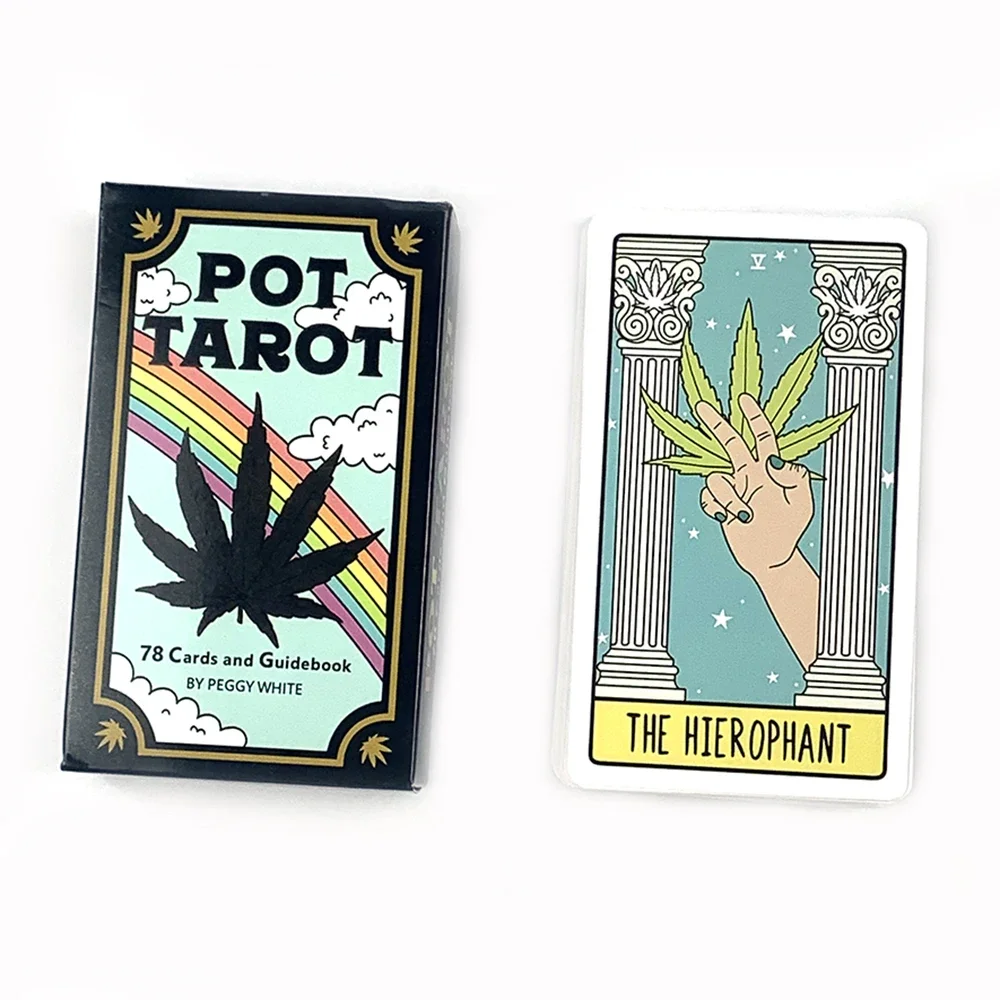 

Карты Таро в горшке, 78 шт. Колода карт с путеводителем, дорожная версия, карманные карты Таро, классическая игра Witchy Divination