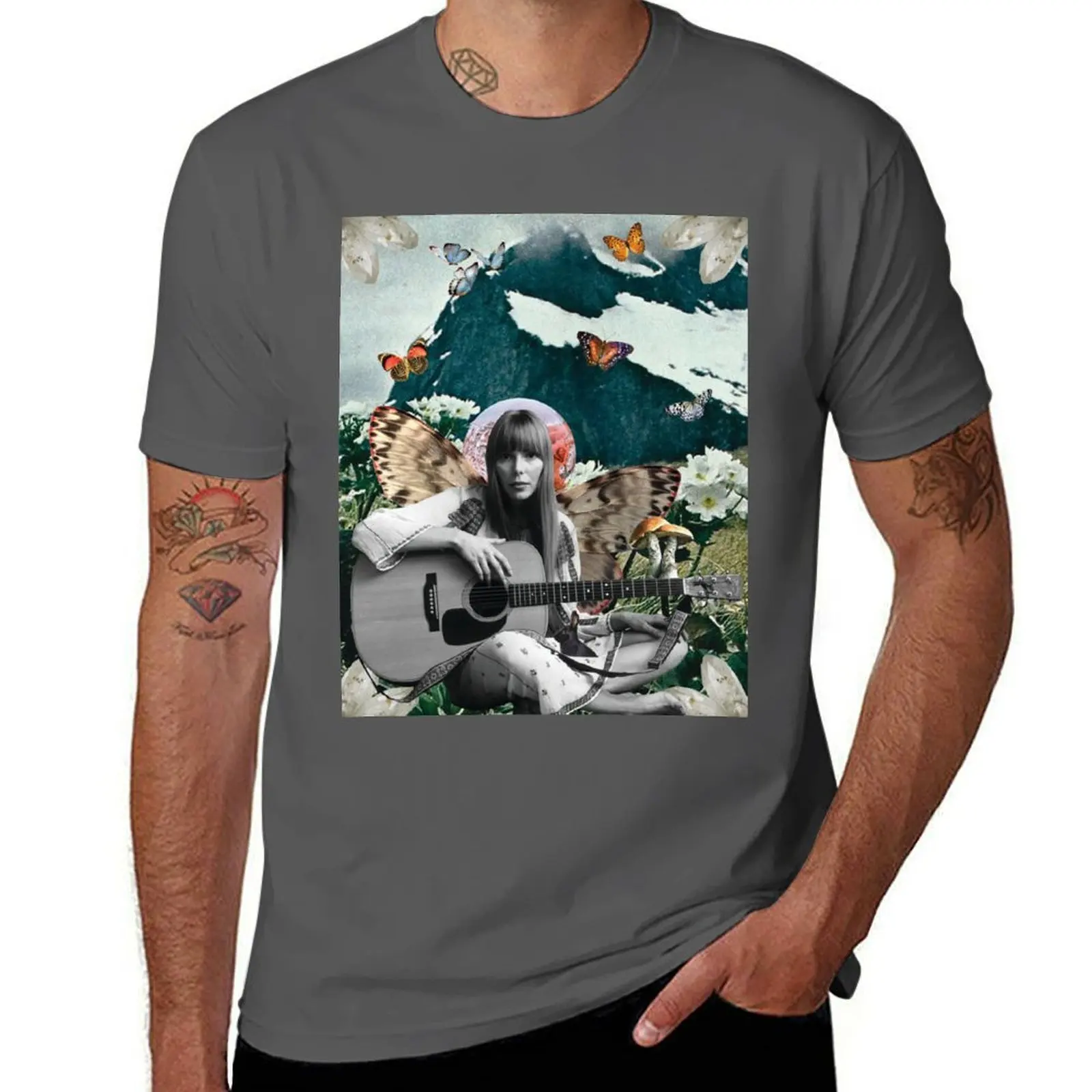 تي شيرت جوني ميتشل تي شيرت مطبوع للرجال تي شيرت صيفي