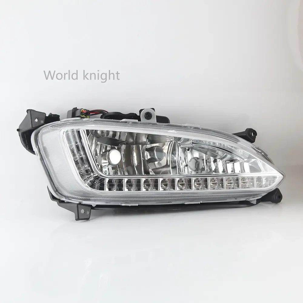 1pcs Car Front LED DRL Daytime Running Light Fog Lamp Right For Hyundai IX45 Santa Fe 2013 2014 2015