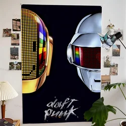 Around The World Daft Punk Anime Tapestry for Living Room Home Dorm Decor Home Decor