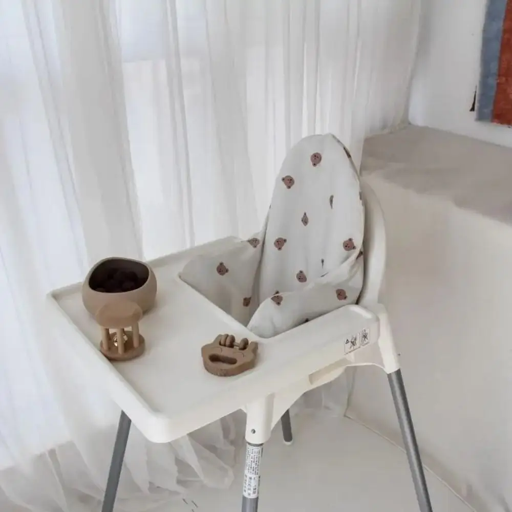 Almofada inflável para cadeira alta de bebê, cor sólida, bomba de ar embutida, dobrável, assento para bebê, treinamento ao ar livre