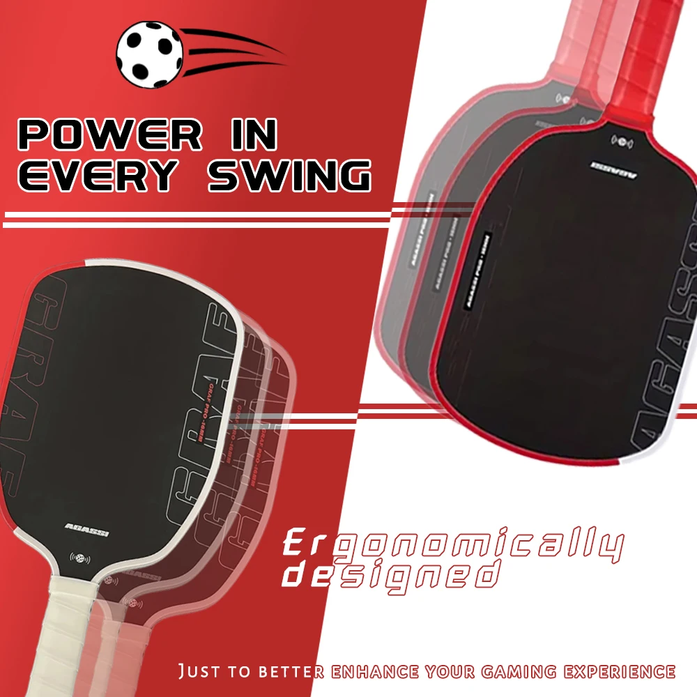 Paddle 16mm Gen 4 TFP Foam Core T700 Carbon Fiber Ergonomic Grip Design for Increased Power And Spin