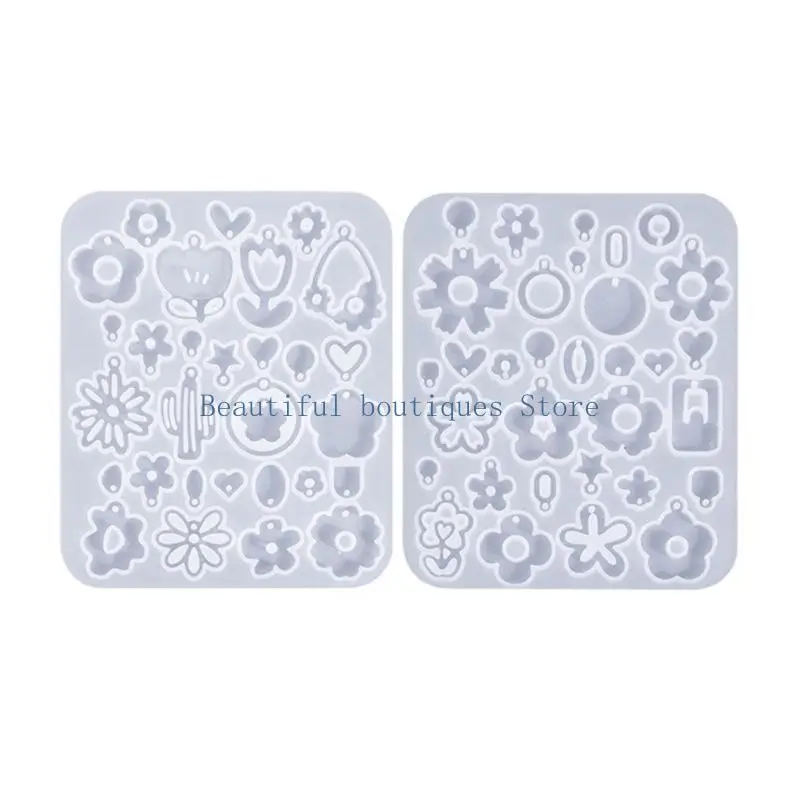 

U4LF Tools/Flower Shaped Earrings Mold Silicone Customized Earwear Accessories Mould