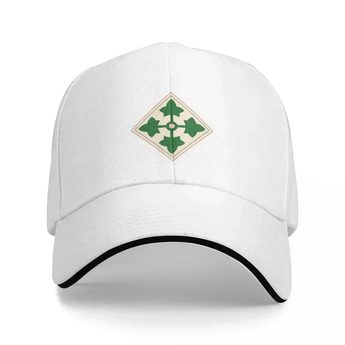 Army - 4th Infantry Division Wo Txt Baseball Caps Fashion Men Women Hats Adjustable Casual Cap Sports Baseball Hat Polychromatic