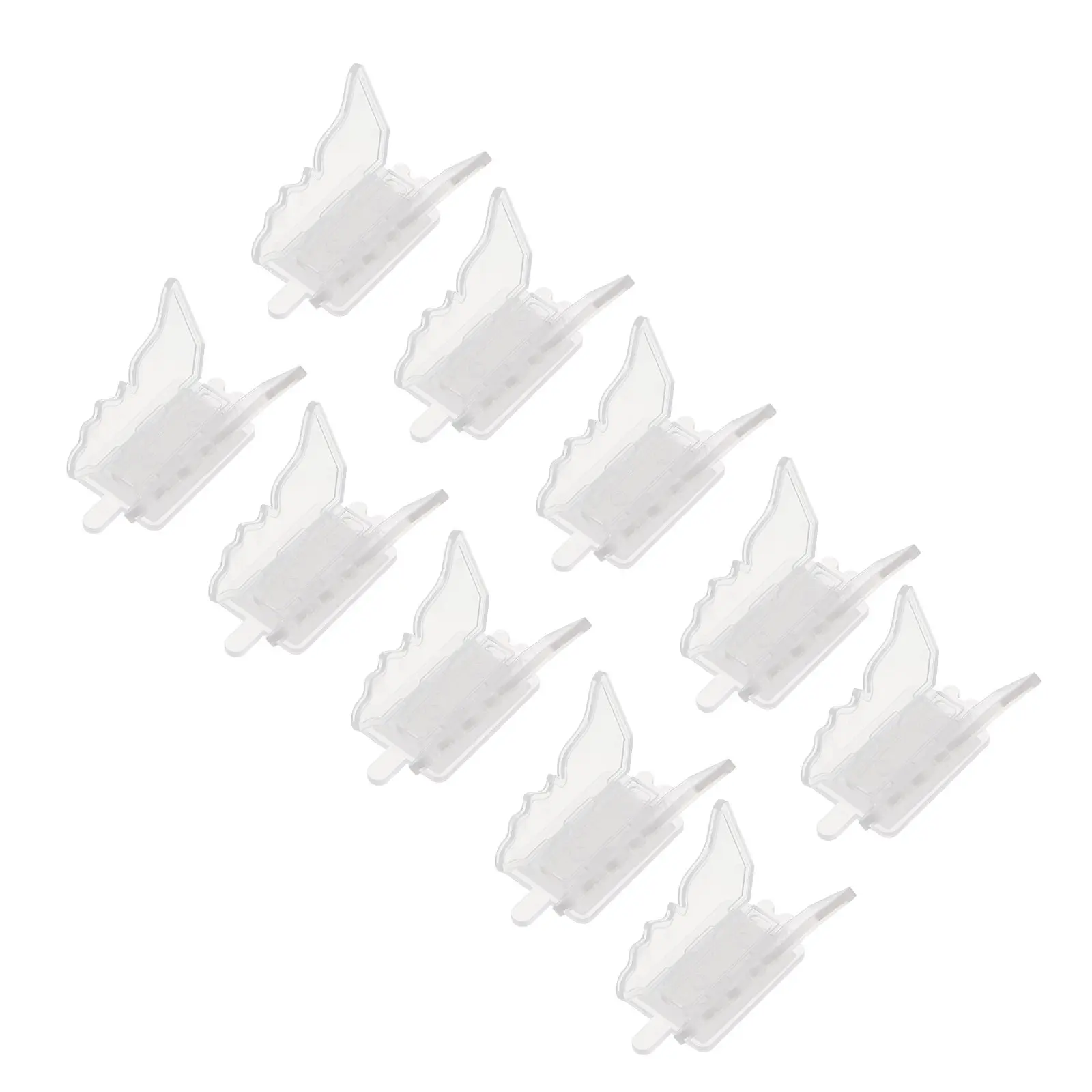 10pcs Transparent Window Child Safety Locks – No-Drill Slide Door Stopper for Kids Security