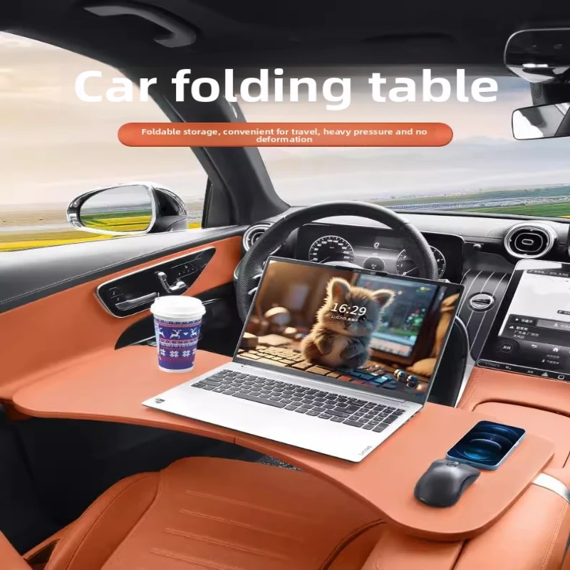 Universal Foldable Multi Function Car Laptop Table Tray Driver Passenger Seat Auto Travel Work Desk Accessories