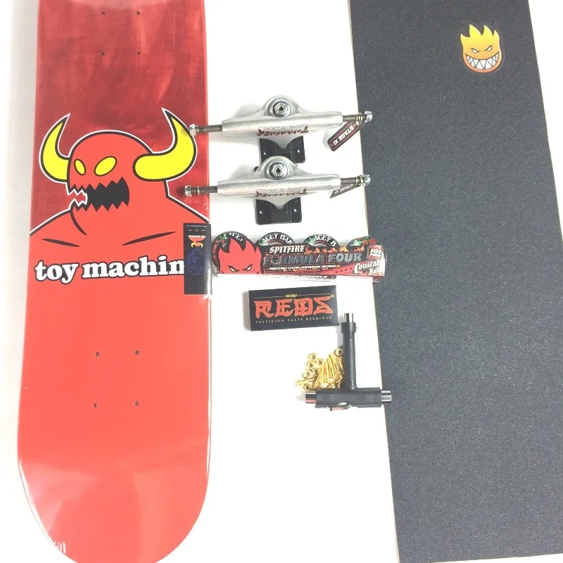 Toymachine  Complete Skateboard 100% Canadian  Maple Deck High Level Doubler Rocker More Size 7.75/8.0/8.25/8.35 Inch