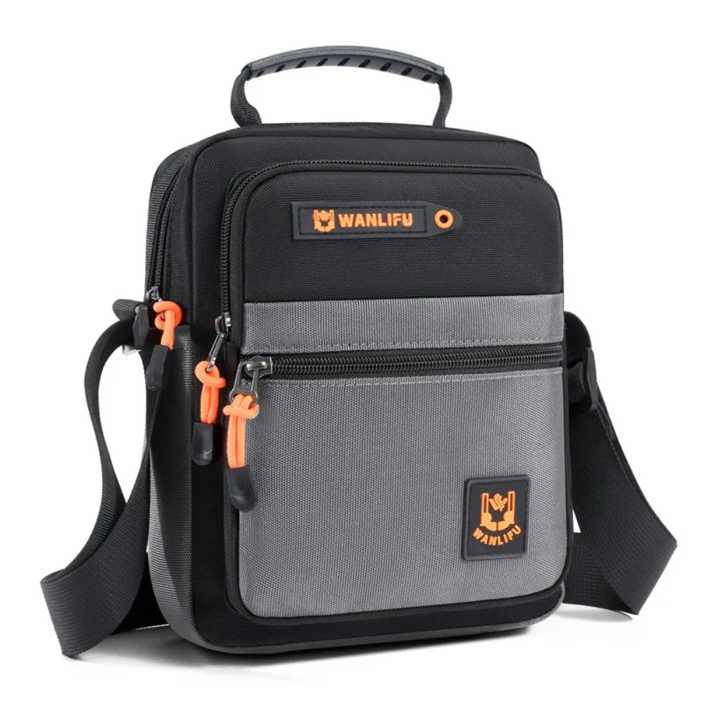 

Модная мужская сумка-оксфорд, большая вместительная водонепроницаемая мужская деловая сумка с несколькими карманами, квадратная парусиновая сумка через плечо, мужская