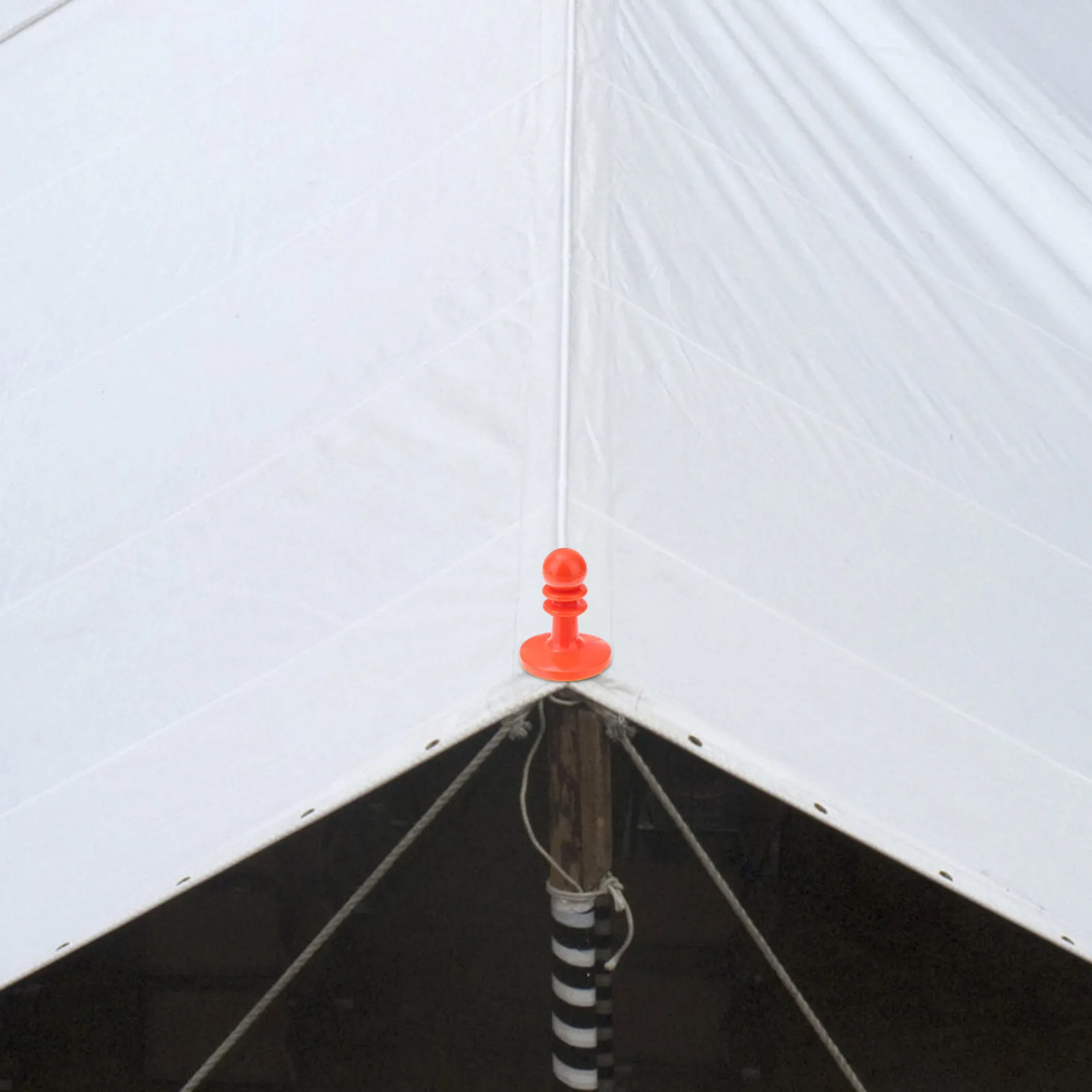 

8Pcs Guard Cap for Awning Tent Pole Outdoor Safety Cap Thick Solid Thimble Round Head Rainproof Tarpaulin Grabber