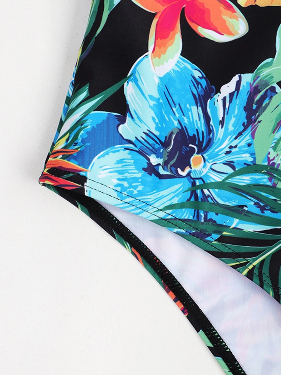 2026 Push Up Floral Swimsuit Women One Piece Sexy Swimwear Female Bathers Bathing Swimming Swim Suit Beachwear