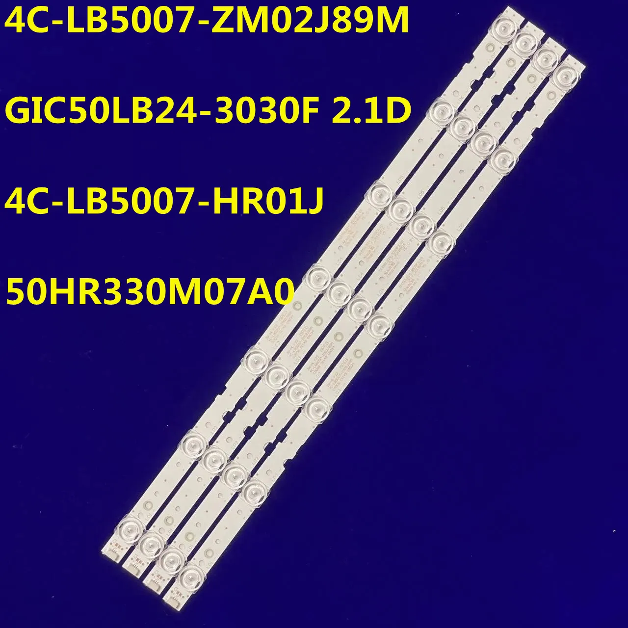 Lâmpada de tira LED, Novo, 7 lâmpada para 50V2, 50L2, 50D6, 50HR330M07A0, 4C-LB5007-HR01J, 4C-LB5007-ZM03J, 50a421, 50a423, 50A360, 50A362, 50A730U, 50D730U