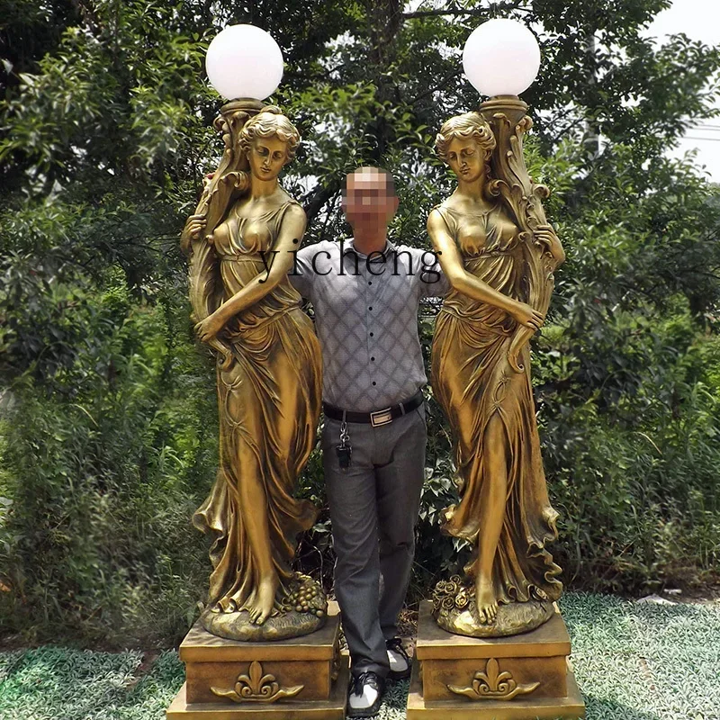 b3 European glass fiber reinforced plastic welcome character statue film and television props wedding angel ornament