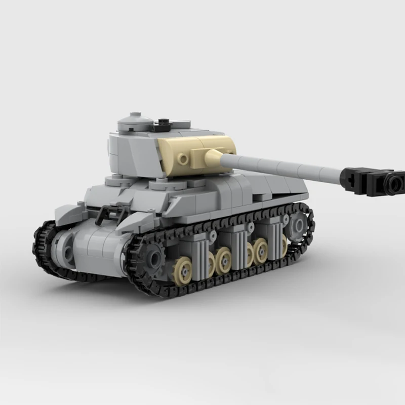 Set di 474 Pezzi Modello di Carro Armato Militare M4A1 Revalorise Scala 1:45 MOC Blocchi di Costruzione Modulari Personalizzabili Giocattolo Creativo Fai-da-Te Regalo per Ragazzi