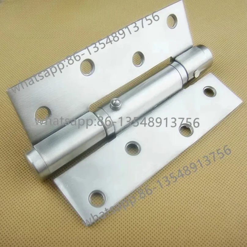 4 Inch Stainless Steel Invisible Door Self‑Closing Hinge Positioning Damping Buffer Door Hinge