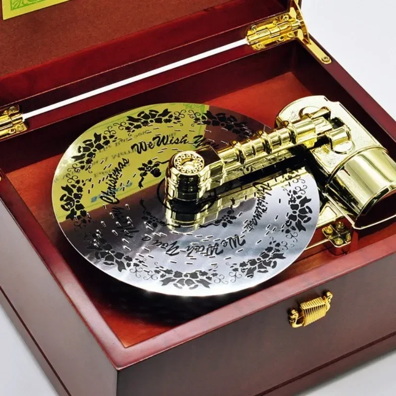 

Wooden turntable music box