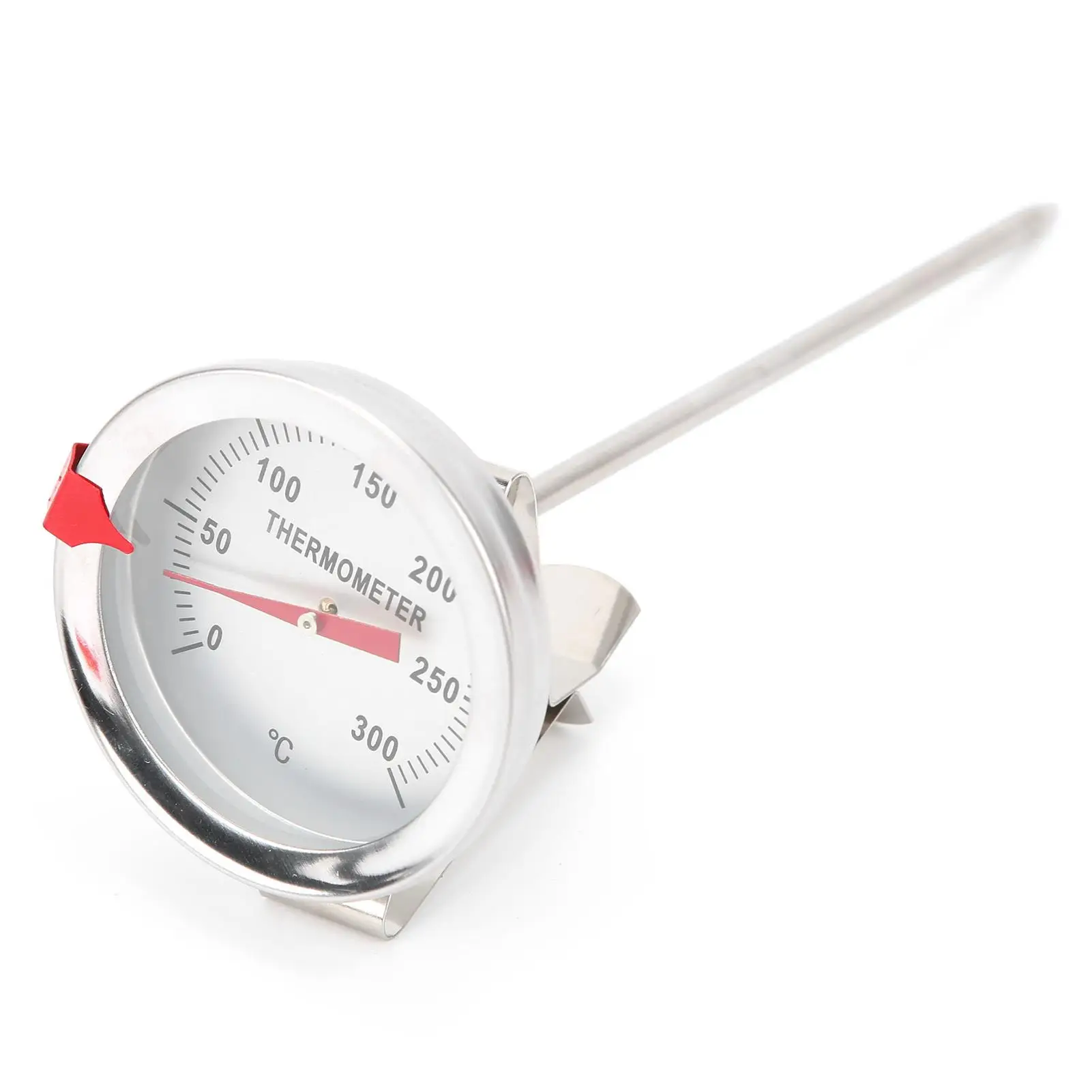 Frittiethermometer aus Edelstahl, 5 cm Zifferblatt, Frittierwerkzeug für Ölkochpfanne