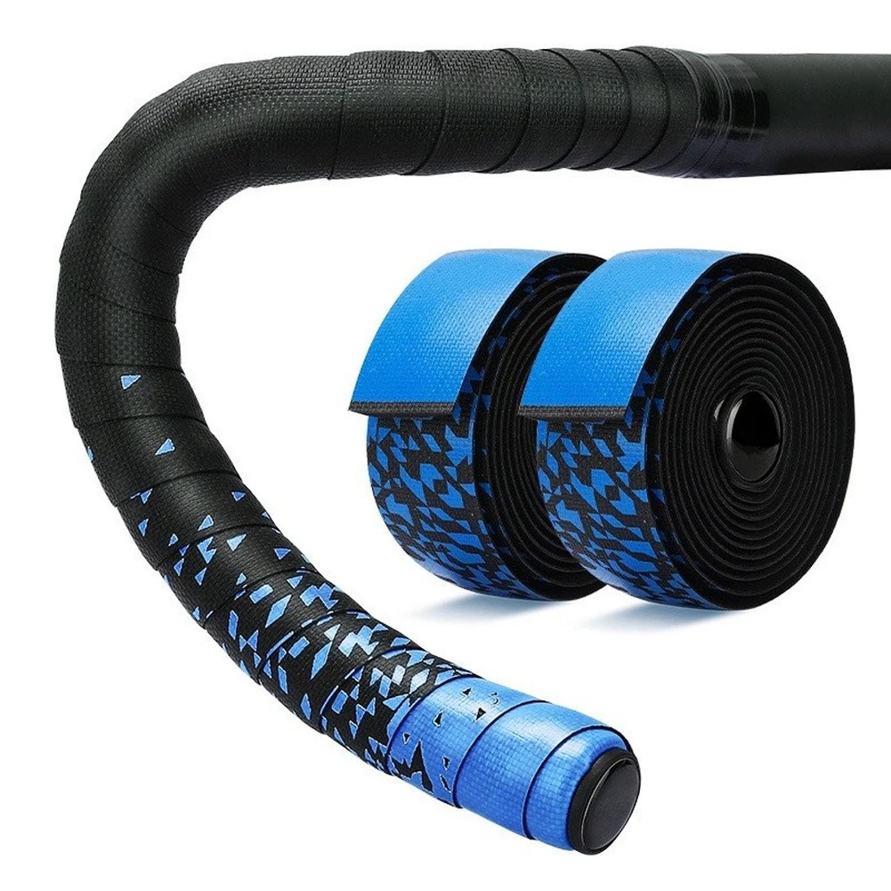 Road Bike Handlebar Tape Featuring Gradient Visual Design Silicone for Durability and 3mm EVA Layer for Ride Smoothing