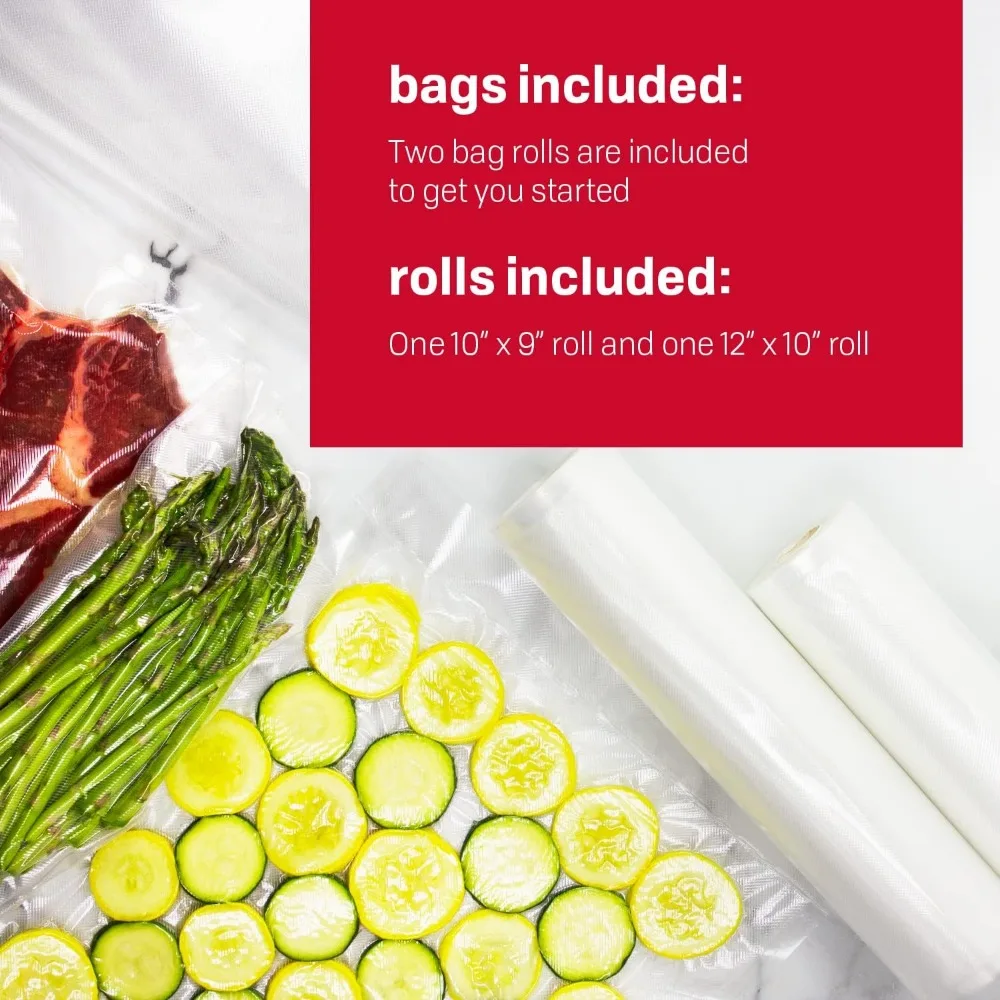 Scelleuse sous vide Deluxe Food VS-12, 130 watts, kit sacs et couvercle de visualisation, compacte, argent