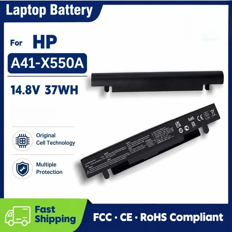 Replacement Laptop Battery for ASUS A41-X550A R510L X550C A550J A550V K550J K550C Notebook Computer Power Supply