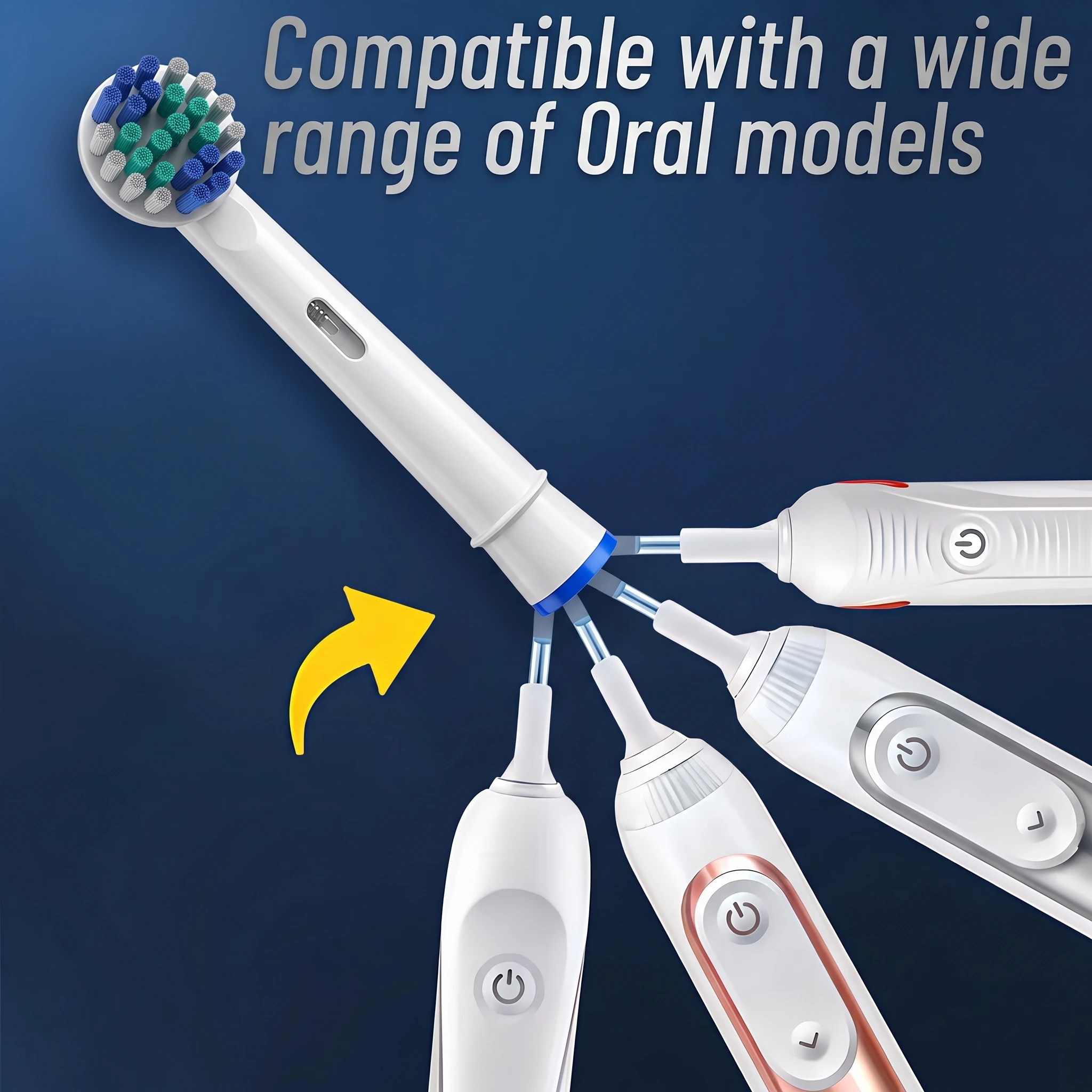 24/16er-Pack Weiche OralBi Elektrische Zahnbürstenköpfe Ersatzbürsten für Pro 500/1000/1500/3000/3757/5000/7000/7500/8000 Serie – Detail 6