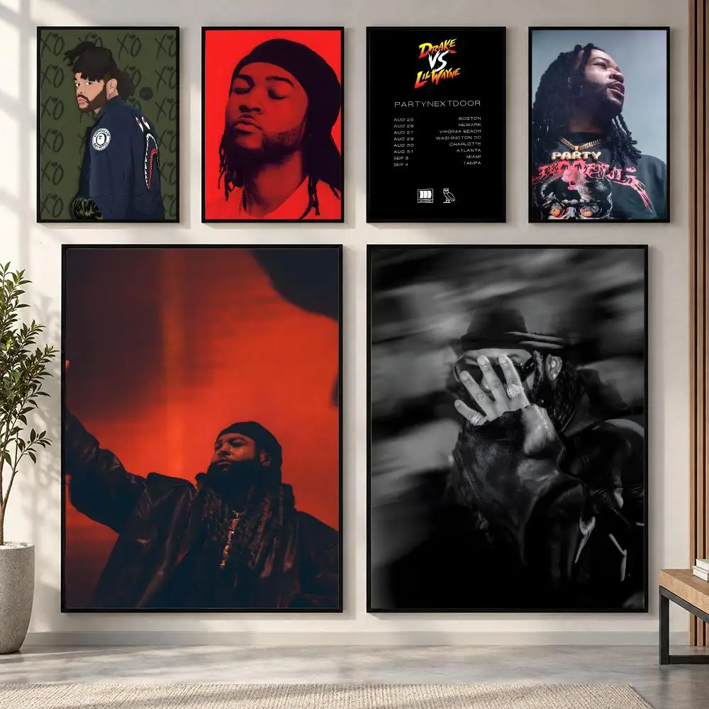 Singer PARTYNEXTDOOR Poster HD art sticky wall waterproof home living room bedroom bar aesthetic decoration