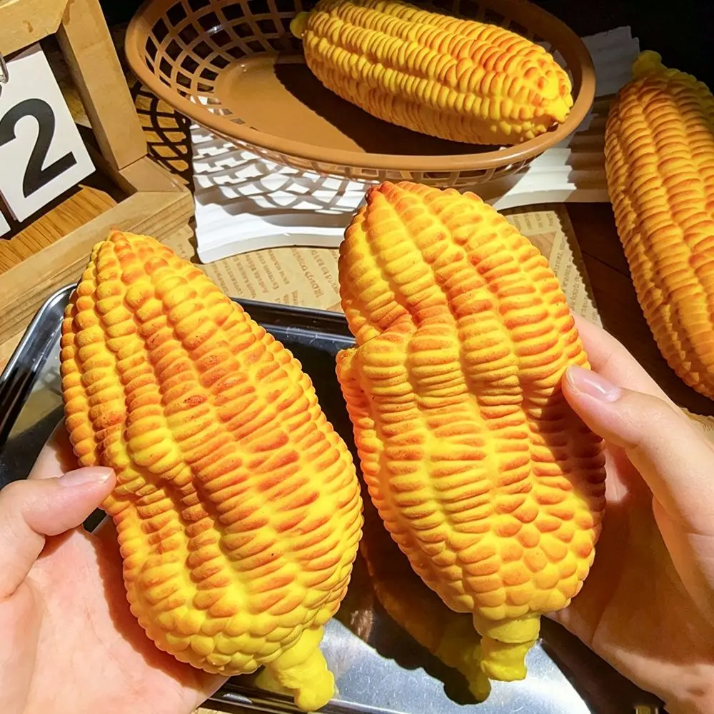 Crunchy Simulated Grilled Corn Squeeze Sound Effects Hand Relax Corn Squeeze Soft Building Blocks Slow Rebound Small Gift