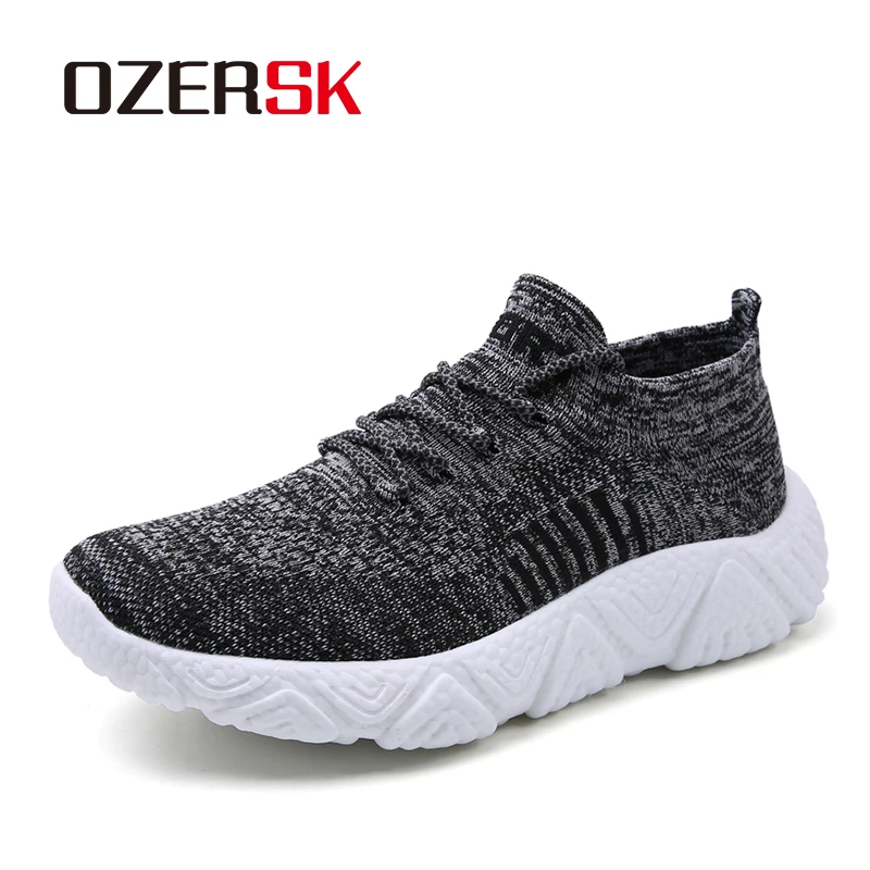 

Мужские летние повседневные кроссовки OZERSK: бесшовный трикотажный верх, амортизирующая стелька, подошва с амортизацией, дышащие, легкие, для повседневной носки