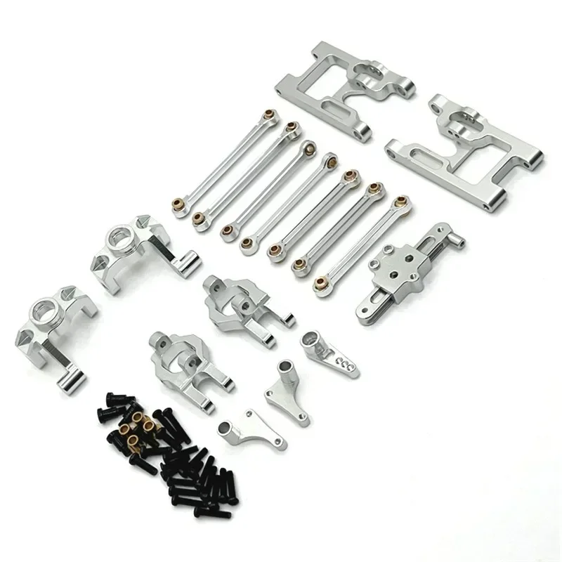 

Комплект металлических деталей для тюнинга Wltoys 124006, 12423, 12427, 12428, 12429: рулевые кронштейны, рулевой механизм, тяги управления, аксессуары для радиоуправляемых машин 1/12