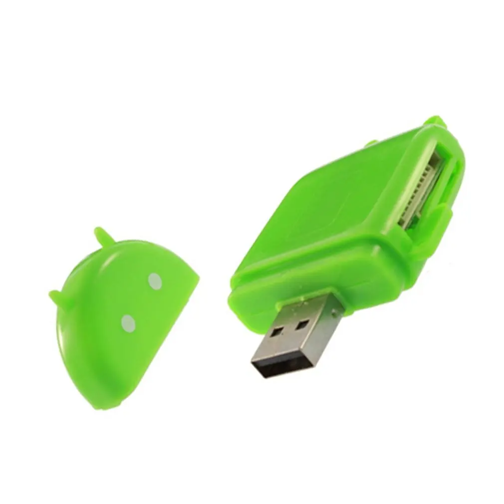 

New Lovely Cute Android Robot mini USB 2.0 Hi-Speed TF Micro Card Reader