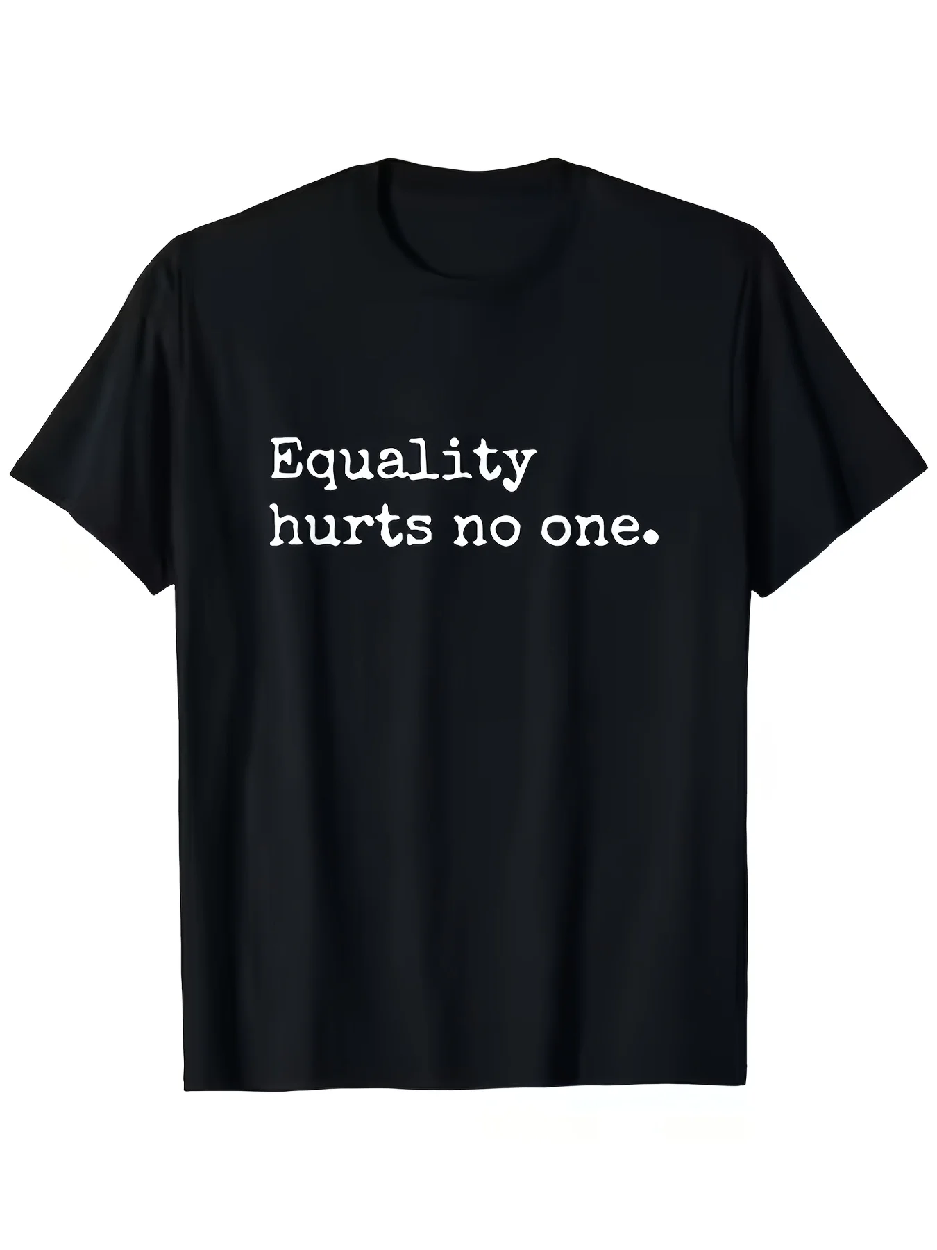 Top Picklocal Equality Hurts No One Equal Ri Same Style For Men And Women 2026 Summer Short-Sleeved Printed T-Shirt 180G