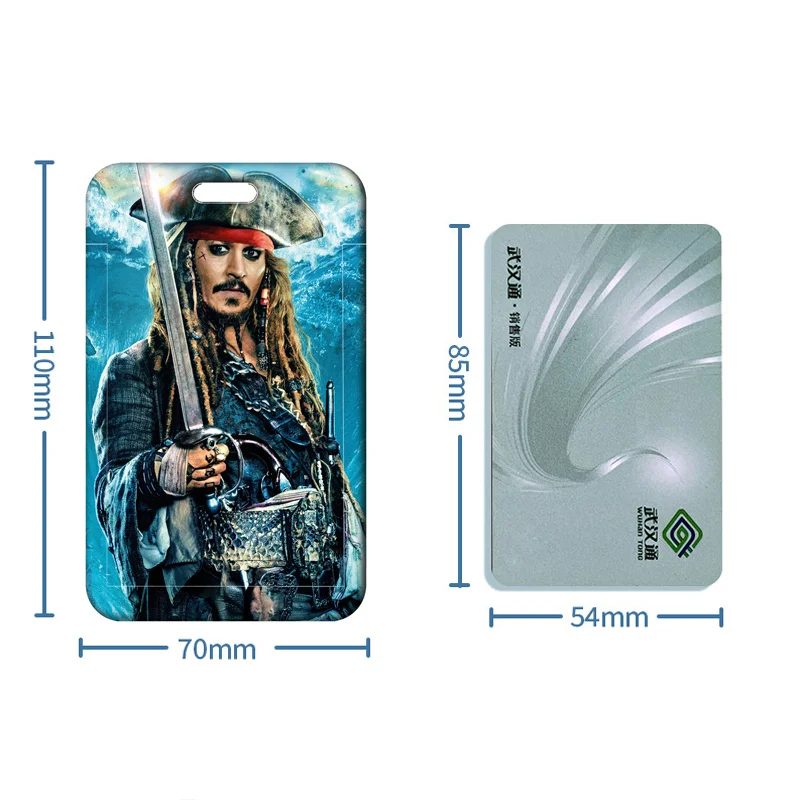 Disney Jack Sparrow Lanyard für Schlüssel hals Riemen Karte ID Abzeichen halter skalierbare Clip Schlüssel anhänger Schlüssel ringe Yoyo Zubehör Geschenke