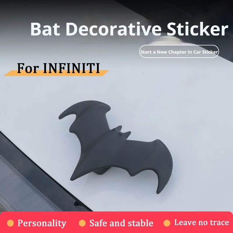 For Infiniti Q50L QX50 QX60 Q60 Q60S QX70 Q30 FX35 JX35 ESQ Bat Stereo Car Sticker Car Roof Decoration Hatchback Car Bat Sticker