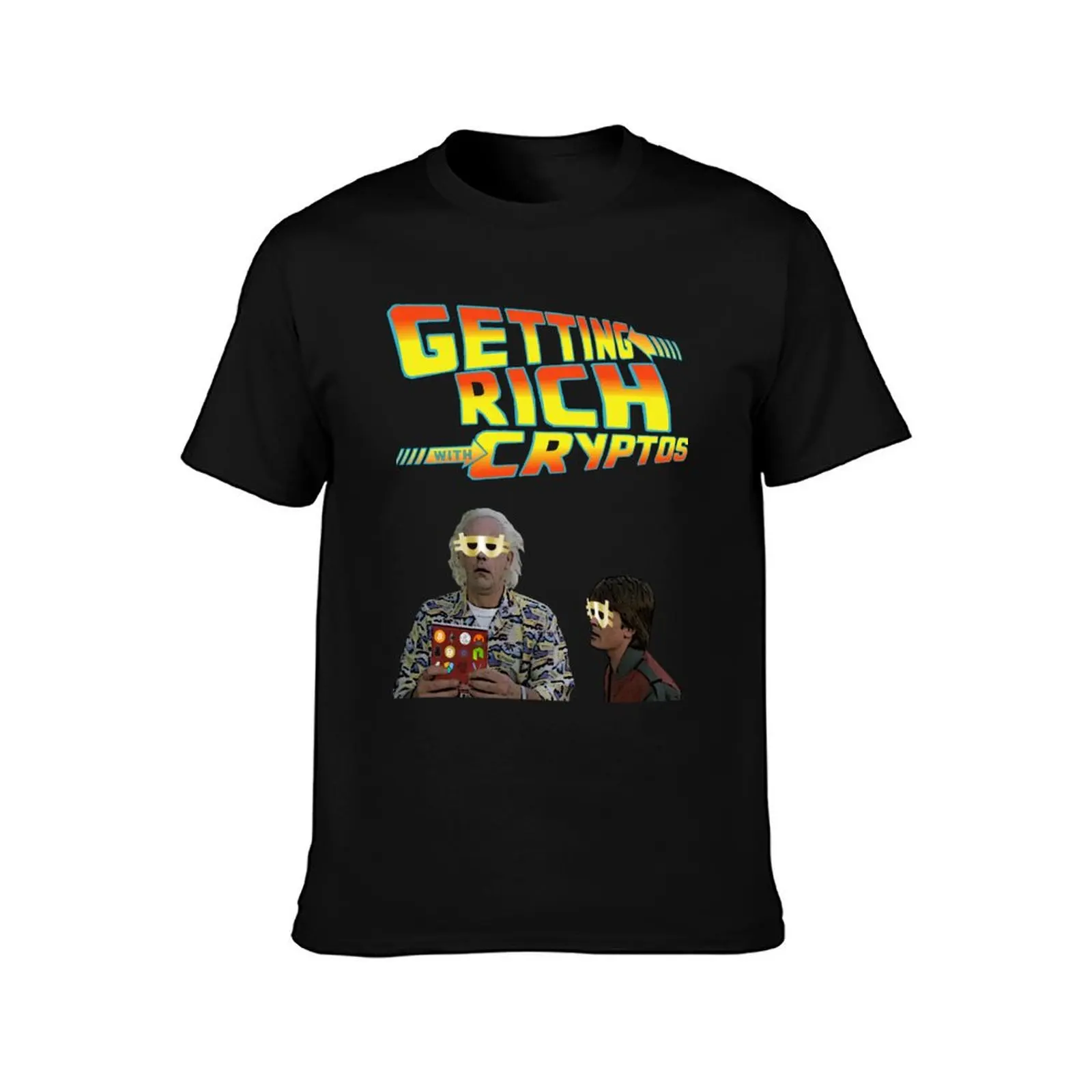 Getting Rich with Crypto Bitcoin Ethereum Litecoin IOTA VeChain NEO Monero NANO Blockchain Cryptocurrency T-Shirt