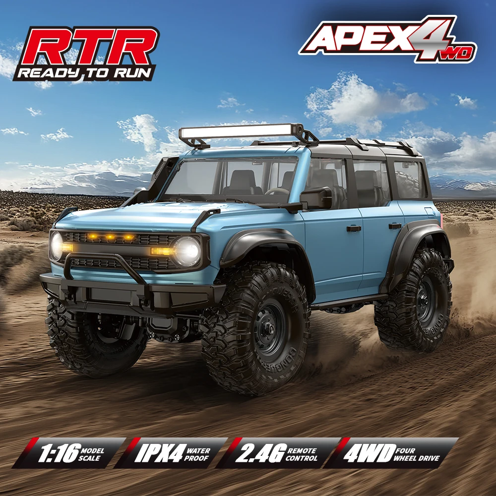 New 2025 HB-R1601-R1603 1:16 Ford horse Rc Remote Control Model Simulation Car 4WD Off-road climbing car Boys' toy