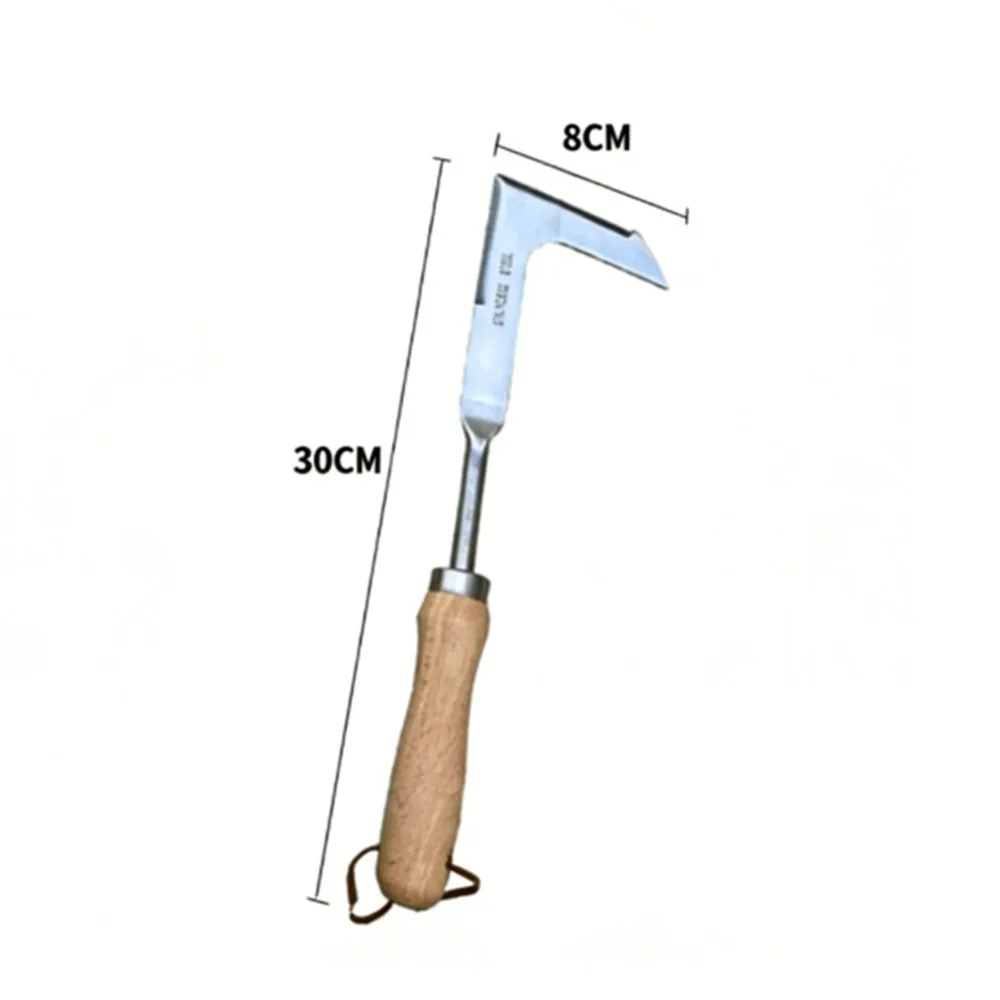1Pc 13.5Inch L-Shaped Stainless Steel Gap Weeding Tool Garden Hand Tool, for Clearing Weeds in Yard, Patio, Driveway