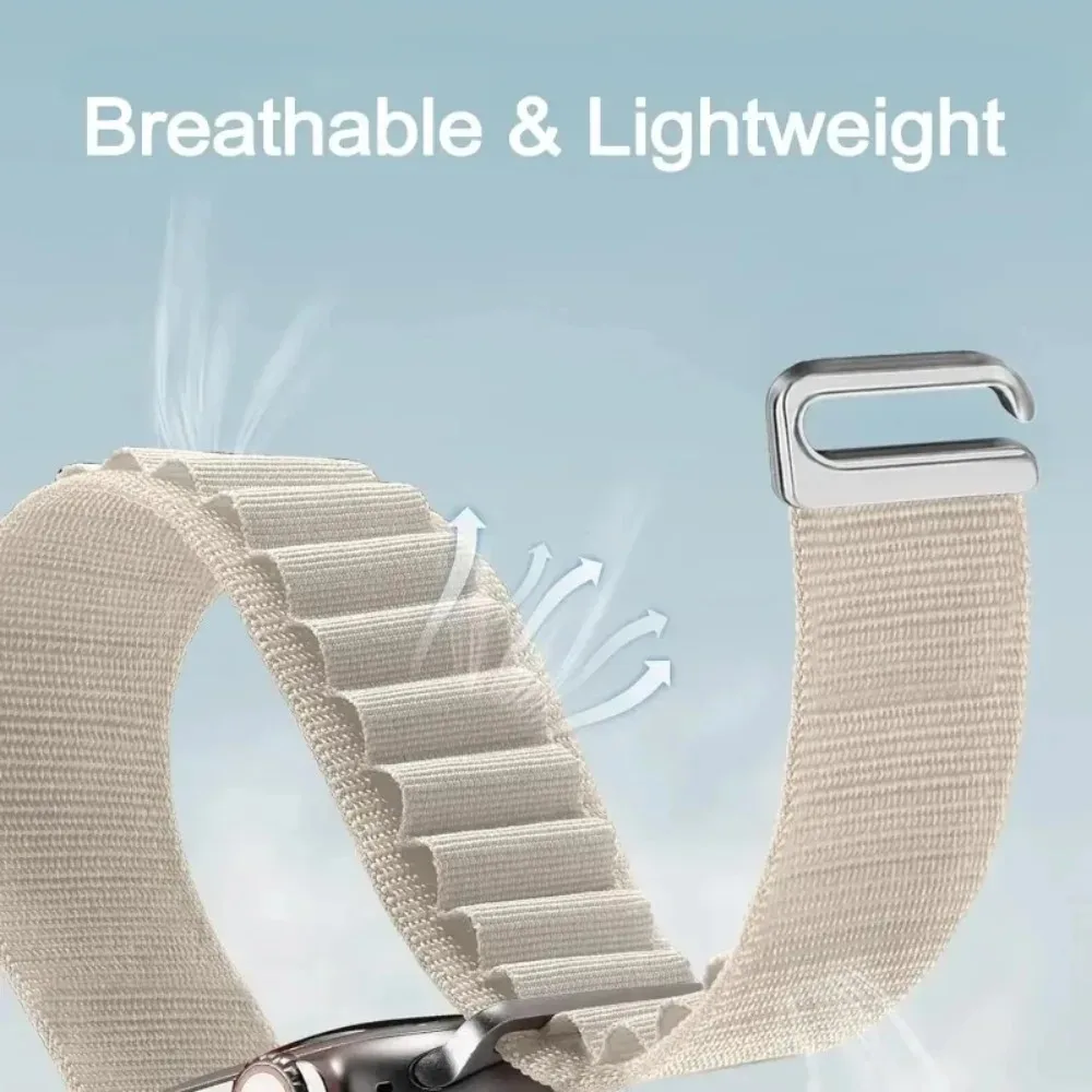 20/22mm Alpine Nylon Strap for Xiaomi Watch 5/S5-4-3-2 Soft Breathable Bracelet for Oneplus Watch 4-Lite/3/2/2R/Realme Watch 5/S